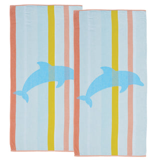 2 Pack Vibrant Beach Towels - Boca Collection