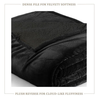 Ultra-Soft Velvet Plush Reversible Sherpa Blanket