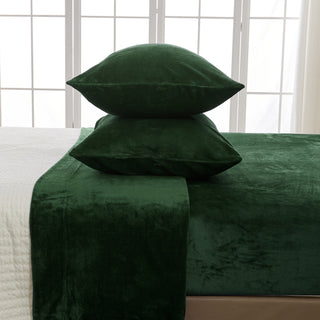Ultra Soft Velvet Plush Bed Sheet Set