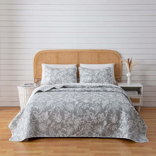 3-Piece Floral Quilt - Emma Collection