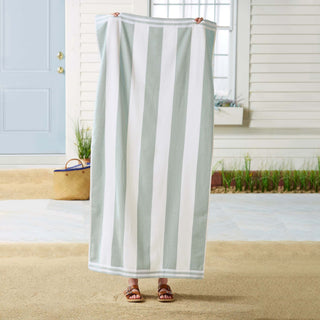 Premium 100% Cotton Cabana Stripe Beach Towels