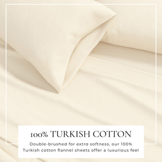Premium Turkish Cotton Flannel Sheet Set