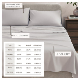 Ultra-Soft Cotton Heathered Melange Jersey Knit Sheet Set