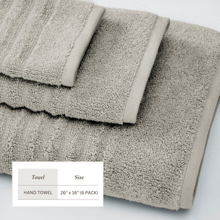 Premium Cotton Ribbed Towel Set