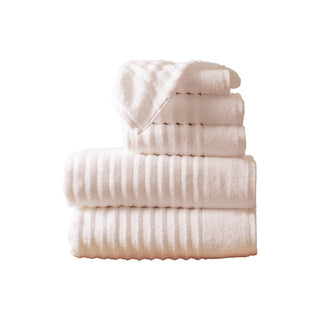 Premium Cotton Ribbed Towel Set