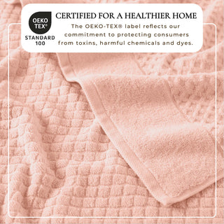 Ultra-Soft 100% Cotton Diamond Waffle Bath Towels