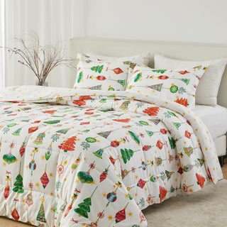 Christmas Down Alternative Comforter and Sham Set