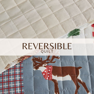 Cheerful Colorful Christmas Quilt Set