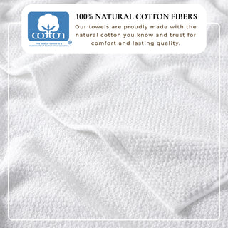 100% Cotton Absorbent & Quick-Dry Looped Bath Towels