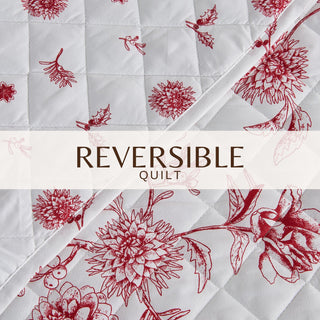 Christmas Printed Quilt Set with Shams