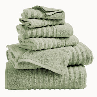 Premium Cotton Ribbed Towel Set