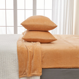 Ultra Soft Velvet Plush Bed Sheet Set