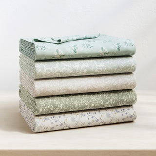 Turkish Cotton Winter Floral Printed Flannel Sheet Set