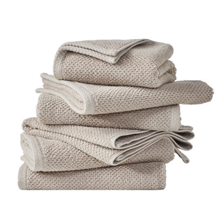 6 Pack Cotton Textured Hand Towels - Acacia Collection