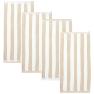 Premium 100% Cotton Cabana Stripe Beach Towels