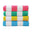 Multi - air blue, yellow, teal, pink
