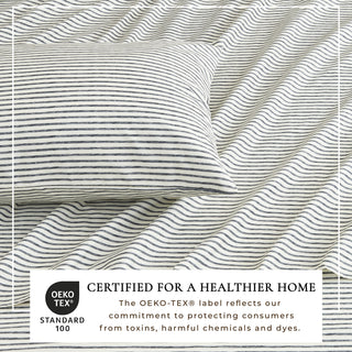 Premium Striped Microfiber Sheet Set