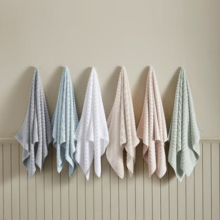 Premium Cotton Ribbed Towel Set