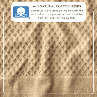 Ultra-Soft 100% Cotton Diamond Waffle Bath Towels