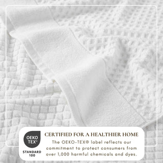 Ultra-Soft 100% Cotton Diamond Waffle Bath Towels