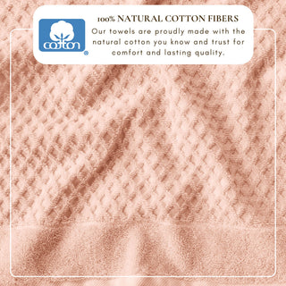 Ultra-Soft 100% Cotton Diamond Waffle Bath Towels