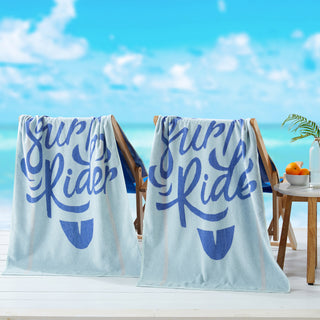 2 Pack 100% Cotton Printed Beach Towel