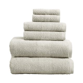 100% Cotton Textured Woven Bath Towel Set