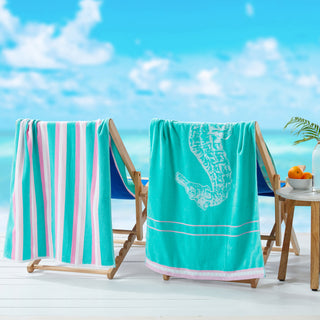 2 Pack 100% Cotton Printed Beach Towel
