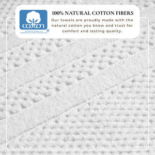 100% Cotton Checkered Bath Towel Set