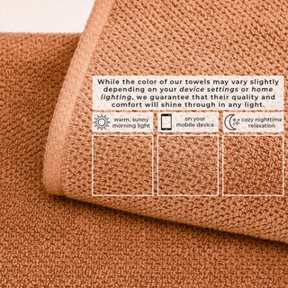 100% Cotton Absorbent & Quick-Dry Looped Bath Towels