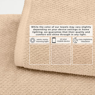 100% Cotton Absorbent & Quick-Dry Looped Bath Towels