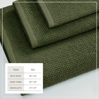 100% Cotton Absorbent & Quick-Dry Looped Bath Towels