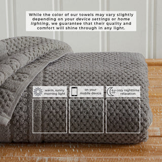 100% Cotton Checkered Bath Towel Set