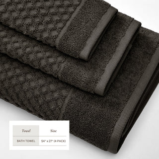 Ultra-Soft 100% Cotton Diamond Waffle Bath Towels