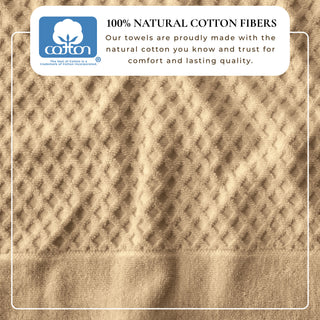 Ultra-Soft 100% Cotton Diamond Waffle Bath Towels