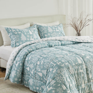 Christmas Down Alternative Comforter and Sham Set