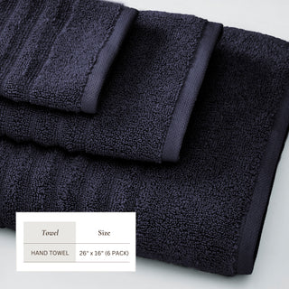 Premium Cotton Ribbed Towel Set