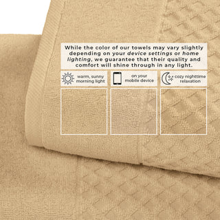 Ultra-Soft 100% Cotton Diamond Waffle Bath Towels