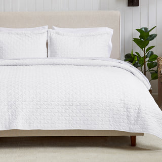 3-Piece Textured Quilt Set - Emeline Collection