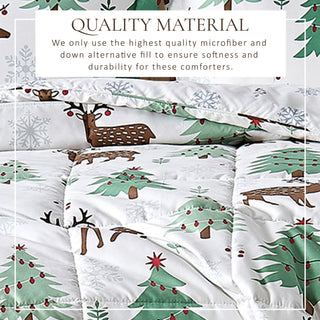 Christmas Down Alternative Comforter and Sham Set