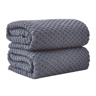 Ultra-Soft 100% Cotton Diamond Waffle Bath Towels