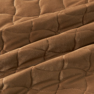 Luxury Velvet Stitched Quilt Set