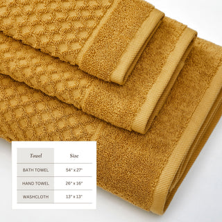 Ultra-Soft 100% Cotton Diamond Waffle Bath Towels