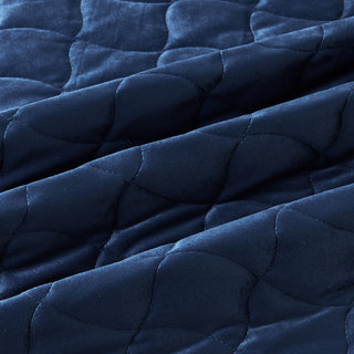 Luxury Velvet Stitched Quilt Set