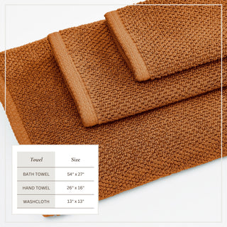 100% Cotton Absorbent & Quick-Dry Looped Bath Towels