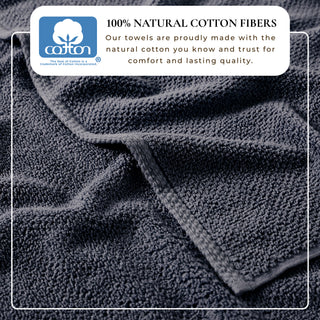 100% Cotton Absorbent & Quick-Dry Looped Bath Towels