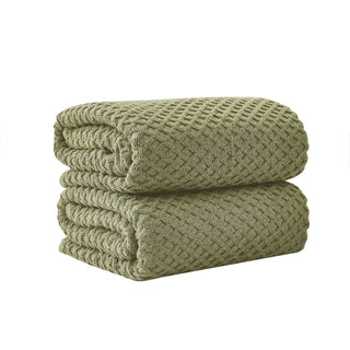 Ultra-Soft 100% Cotton Diamond Waffle Bath Towels