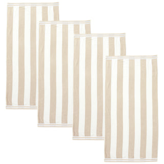 Premium 100% Cotton Cabana Stripe Beach Towels