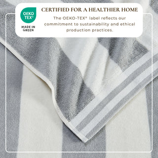 Premium 100% Cotton Cabana Stripe Beach Towels