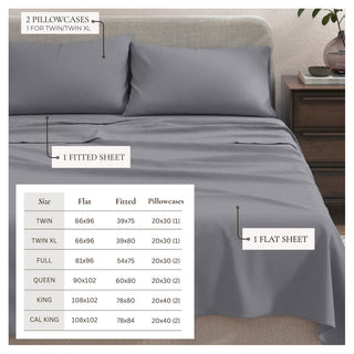 Ultra-Soft Cotton Heathered Melange Jersey Knit Sheet Set